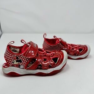 MINNIE Mouse Girls Sandals Size 8 Red